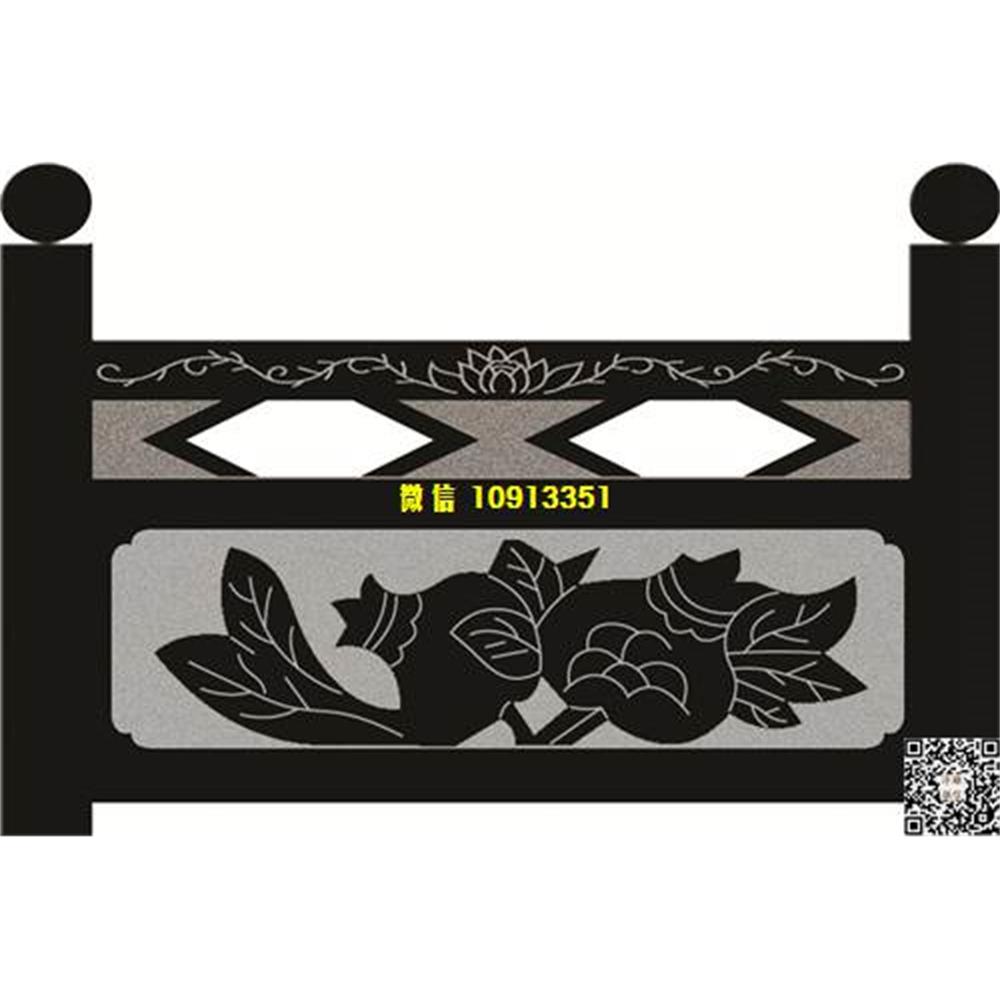 精雕图122石榴栏板精雕图线雕图线条图单线铣底图_电脑雕刻plt文泰矢量图精雕图浮雕图